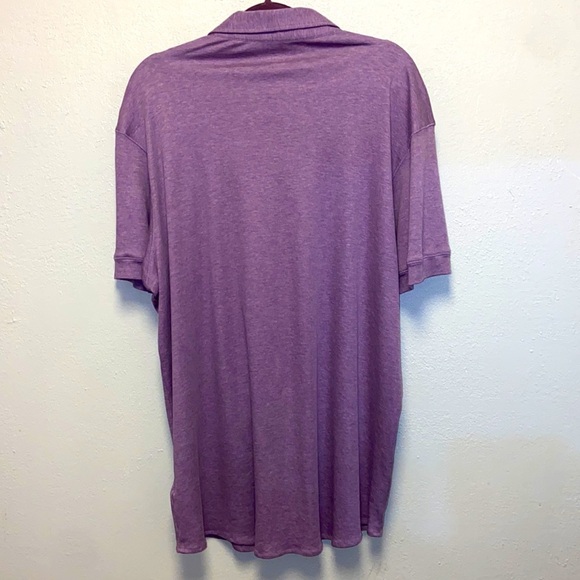 Raffi Big and Tall Size XXL Purple Short Sleeve Button Down Shirt: 4913 - Picture 4 of 8
